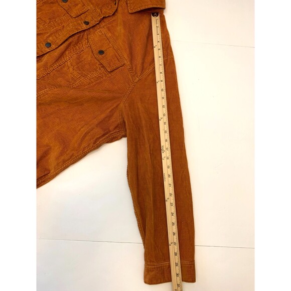 Old Navy Corduroy Jacket Womens 4X Plus Trucker Shacket Button Relaxed Cotton - Picture 5 of 9